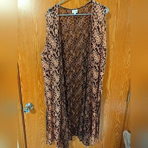 LulaRoe Joy, size Large, black & pink